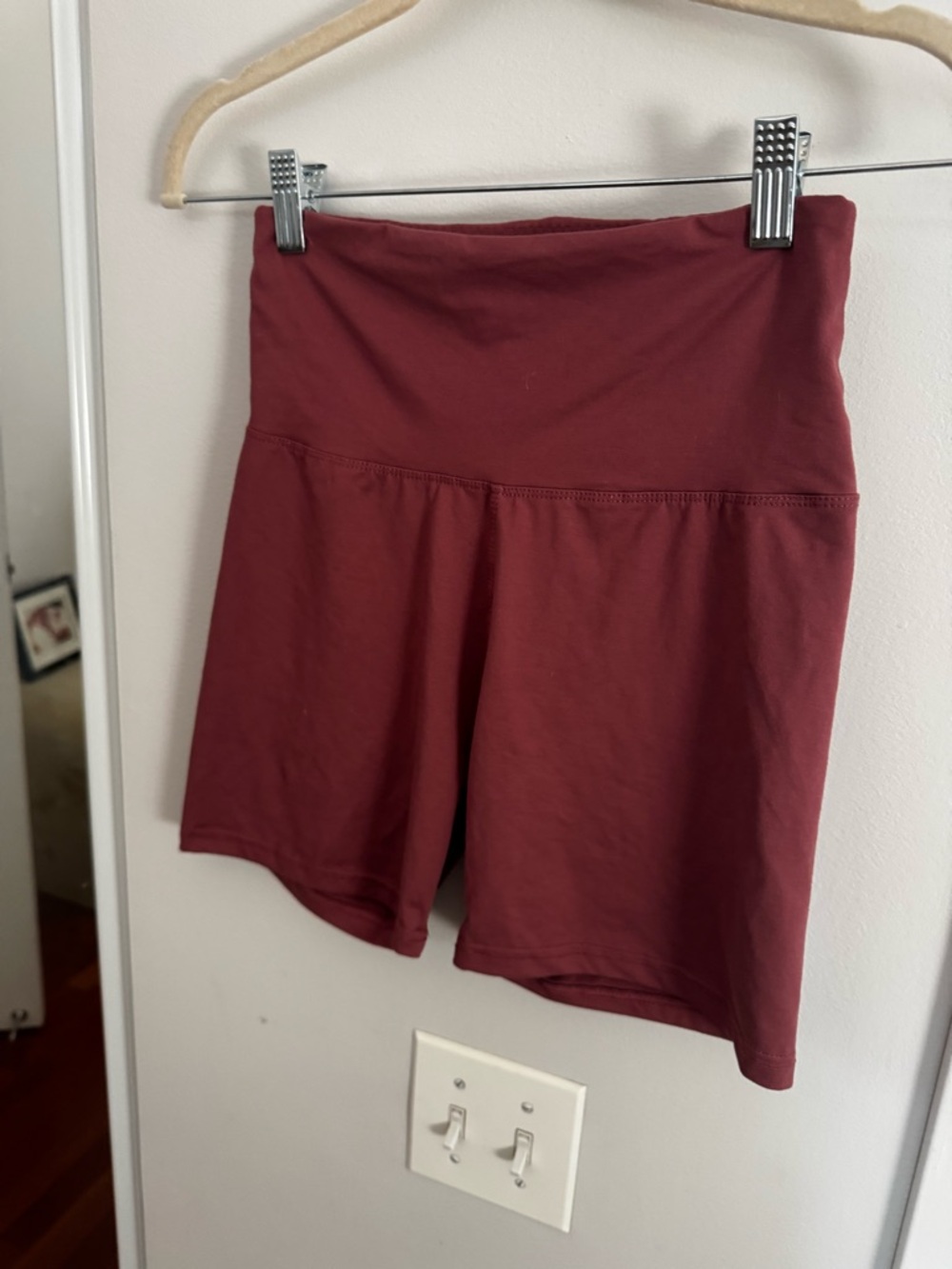 BUNDLE OF 3 biker yoga shorts - mauve, black and navy - Picture 3 of 11